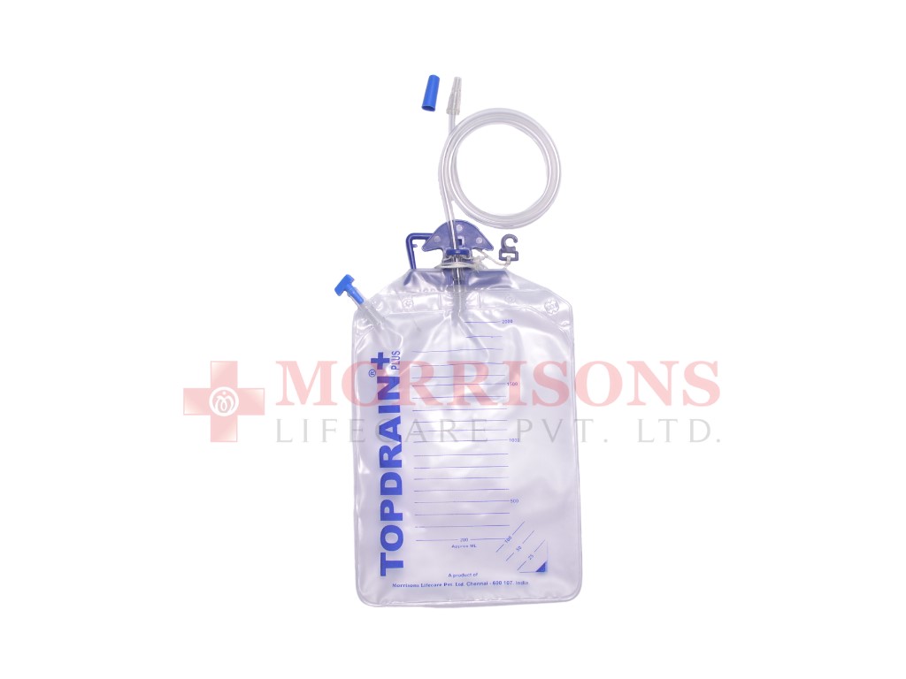 Topdrain Plus-Urine Collecting Bag 2000ml With Top Outlet